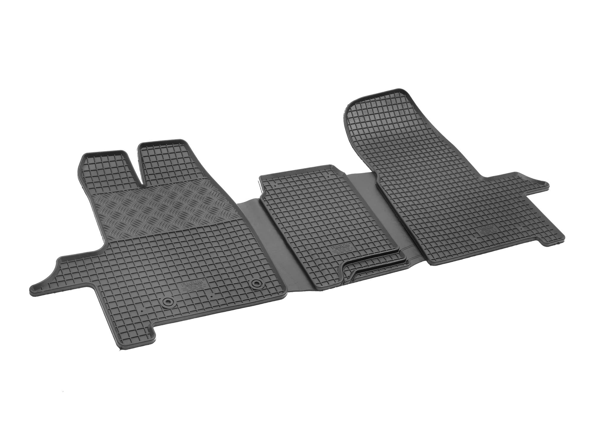 Auto Fußmatten Gummimatten Rigum geeignet für Ford Transit Custom Schaltgetriebe 2/3-Sitzer ab 2018 Passgenau + Auto Duft/BesteKauf