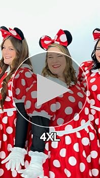 Amazon.com: Fun Costumes Authentic Disney Minnie Mouse for Women, Dress  with Ears, Gloves & Accessories X-Small : Clothing, Shoes & Jewelry