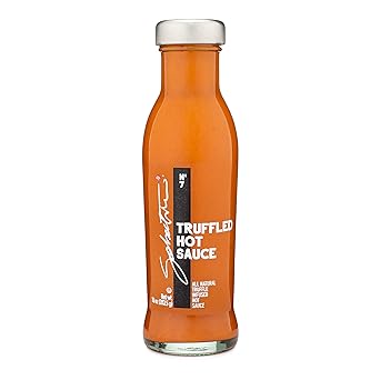Sabatino Tartufi Truffle Hot Sauce, Gourmet Truffle Hot Sauce with Ripe Calabrian Chili Peppers, Infused With White Truffles, Kosher, Vegan, Vegetarian, Non-GMO Project Certified, 10 oz