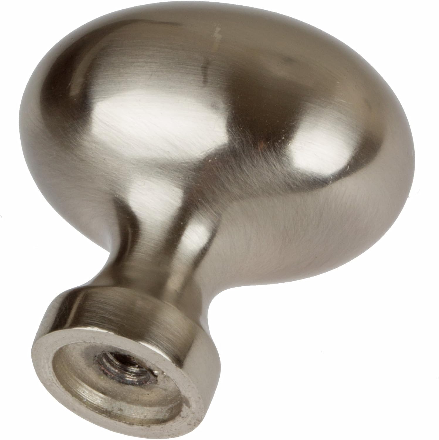 GlideRite Hardware 5417-SN-25 1.125 inch Diameter Classic Oval Satin Nickel Cabinet Knobs 25 Pack