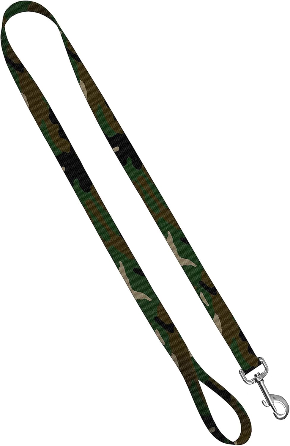 Camo Dog Leash - Camouflage Dog Lead Waterproof with Easy Grip Loop, 1 Inch x 4 Feet, Camouflage
