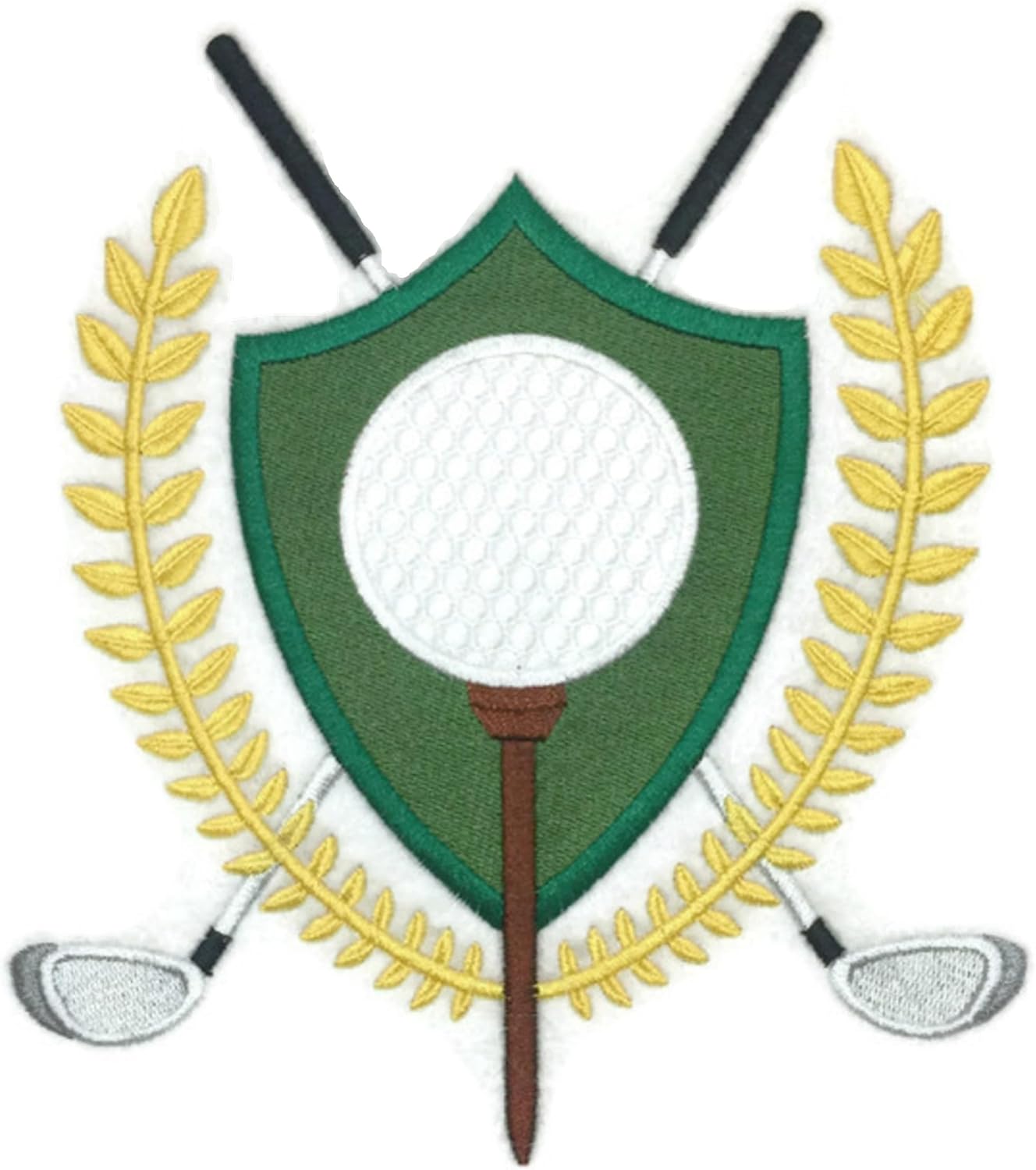 Happy Father's Day Custom and Unique Embroidered Gift[Golf Crest] Embroidered Iron on/Sew Patch [6.61" 7.79"] [Made in USA] …