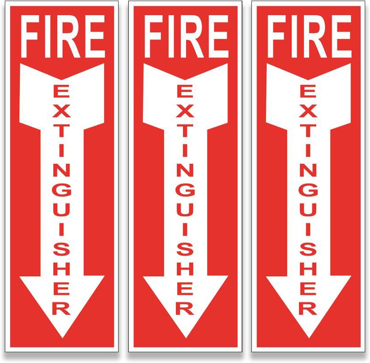 LUX LOVE LIFE LUXURY Fire Extinguisher Sign Fire Extinguisher