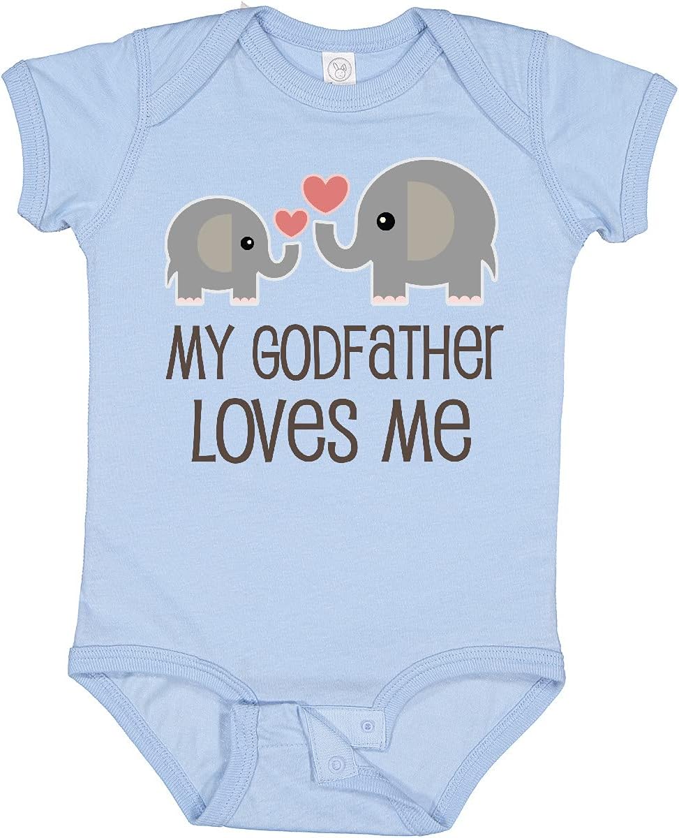 inktastic My Godfather Loves Me Godson Baby Bodysuit