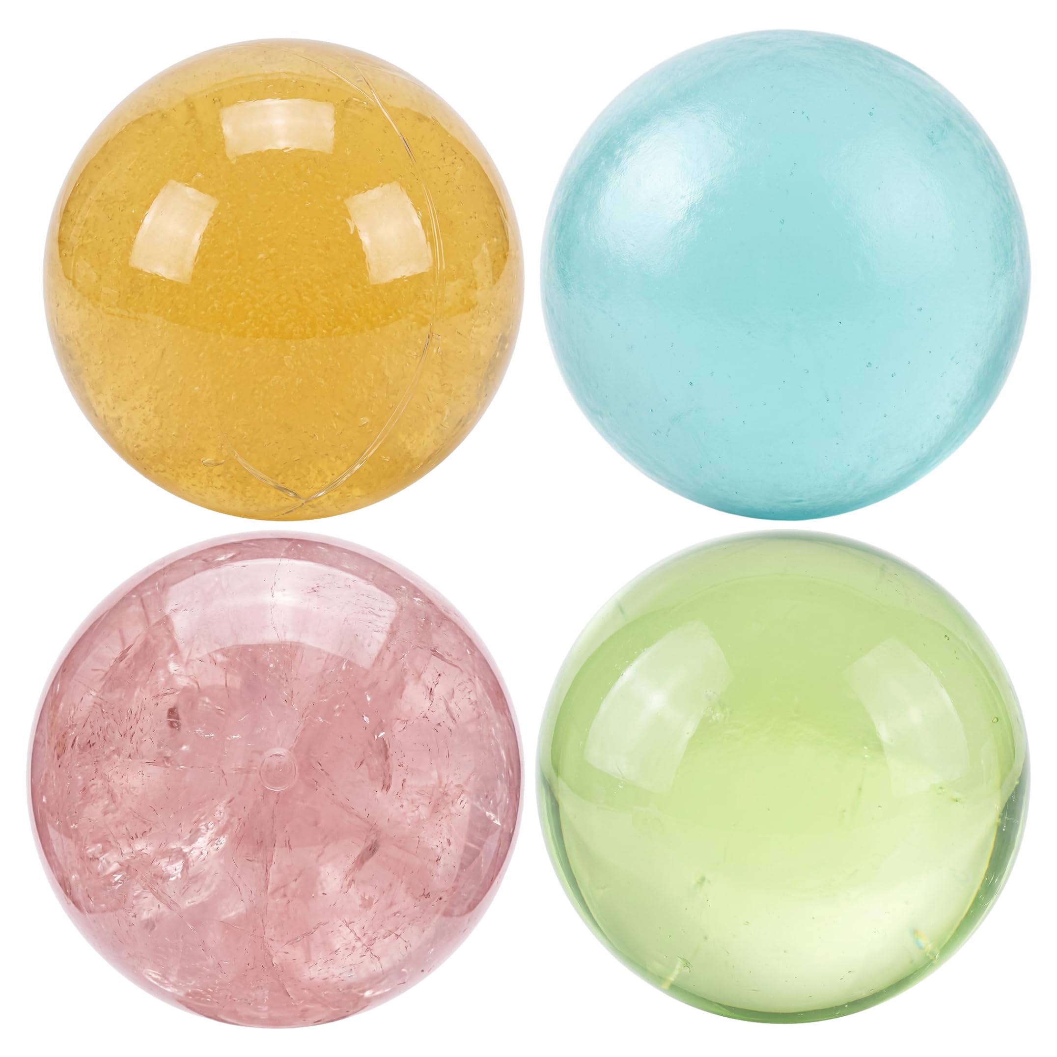 4 Pezzi di Olio di Cocco Palla Antistress modellabile sensoriale agitarsi Giocattoli per Il Relax 6 cm Divertente Kill Time spremere Giocattolo per Bambini Adulti 4 Colori