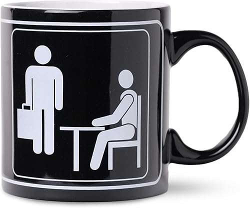 Silver Buffalo The Office Title Sign Taza de cerámica, 20 onzas