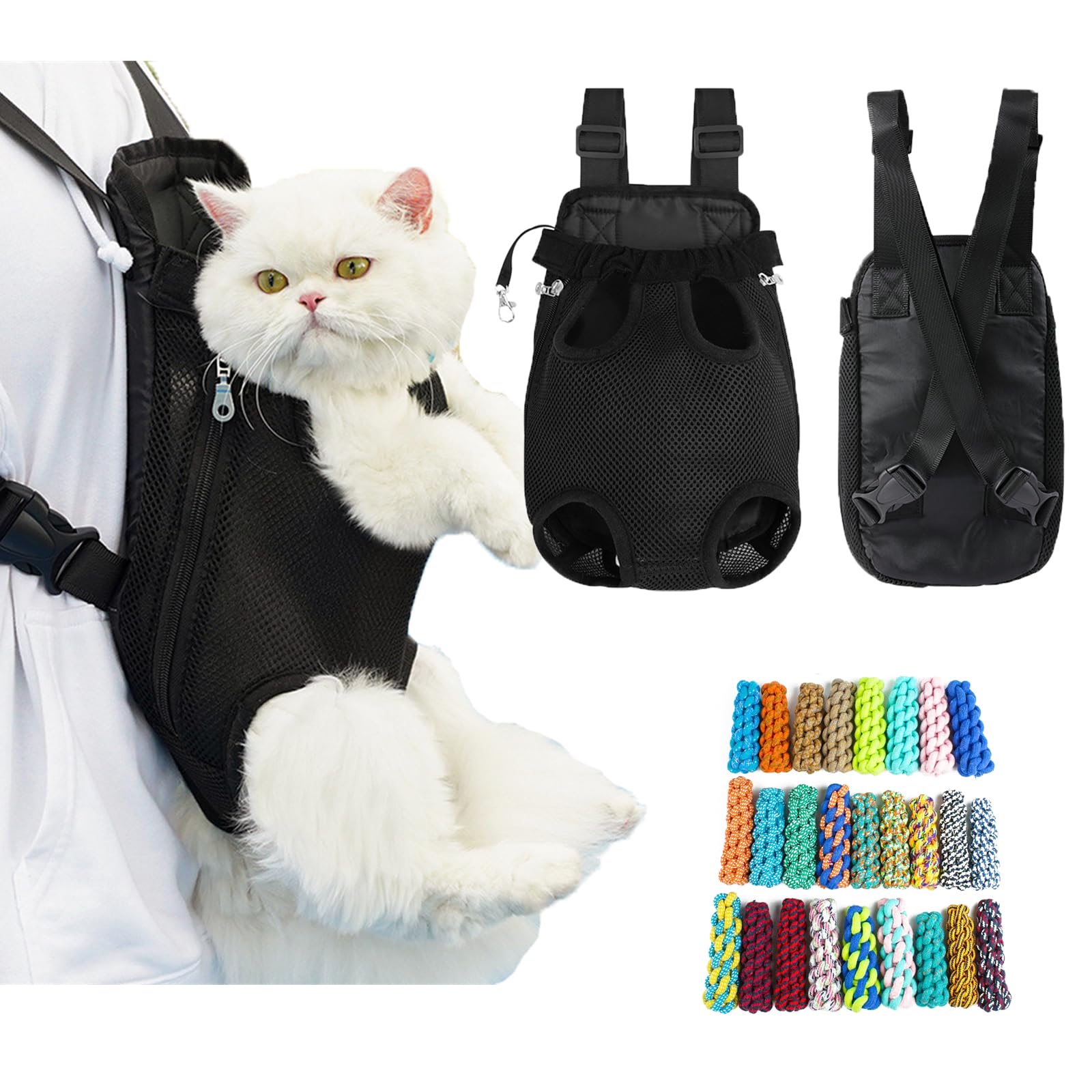 Aszaui Mochila Perro Pequeño,Transportin Perro,Bolso Bandolera para Perros para Mascotas Ajustable Bandolera,Geeignet für Hund und Katze Haustiere nter 13KG