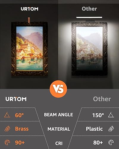 Miniatura 4 de Luz de imagen enchufable, luces de arte regulables para pinturas, control remoto, marco de fotos de 3000 K, luz con temporizador, CRI 90 luces LED