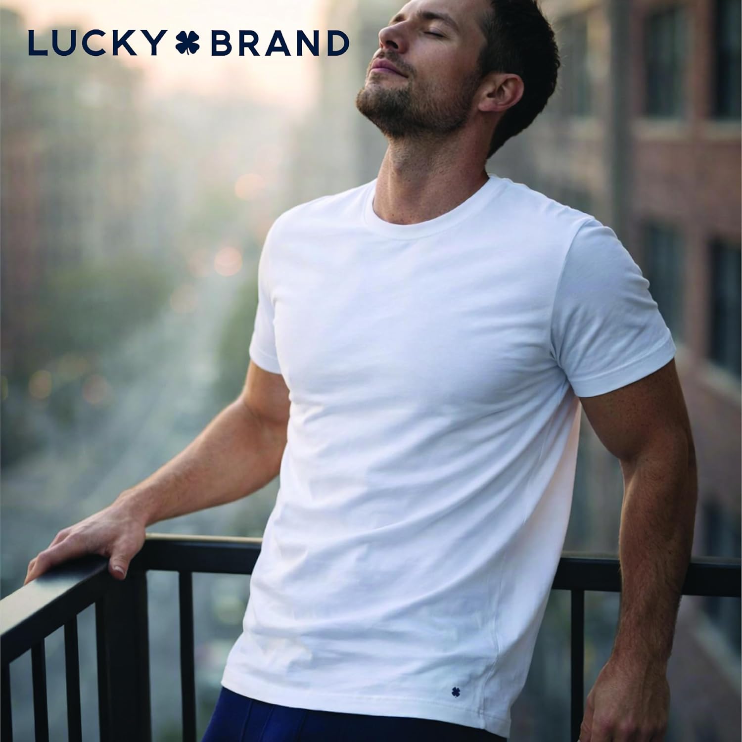 Lucky Brand Mens Shirts - 4 Pack Soft Cotton Short Sleeve Crewneck and V Neck Shirts Men Basic Shirt for Men Pack - Image 2