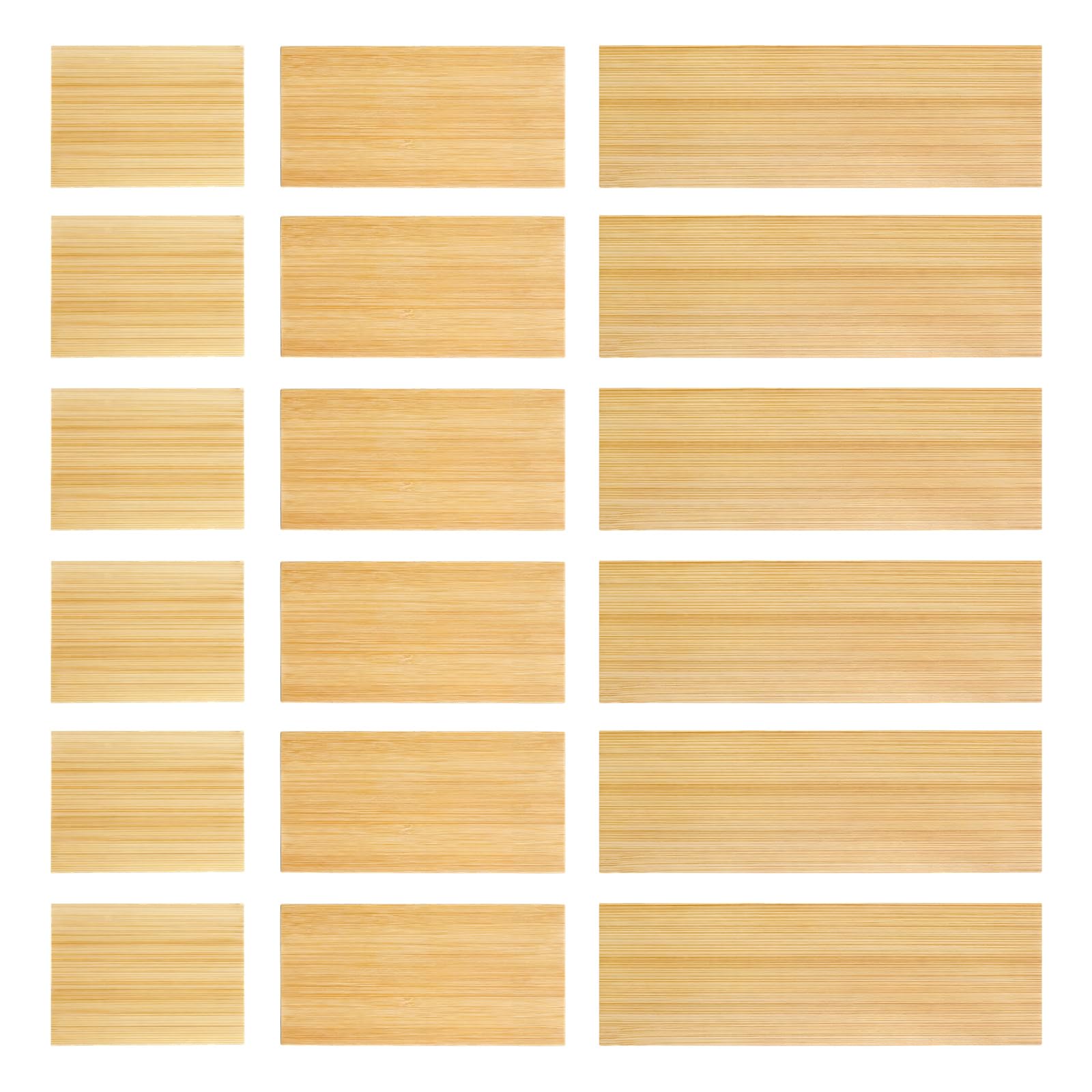Photo 1 of BrightRow 18 Pack Bamboo Drawer Dividers