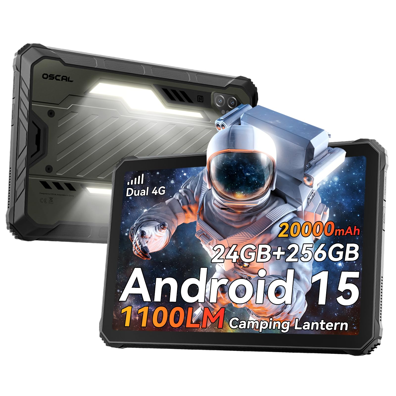 Amazon.com : OSCAL Spider 10 Rugged Tablet, 20000mAh(45W) Tablet