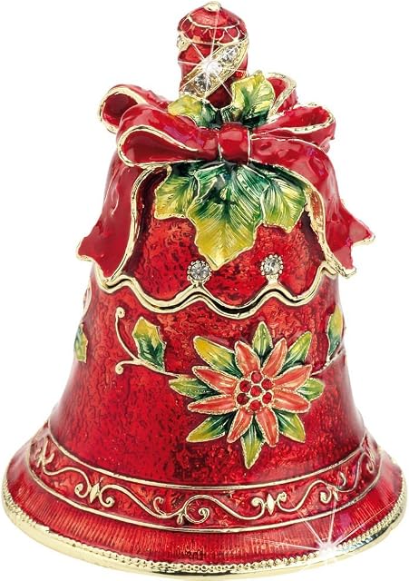 Arora Craycombe Trinkets-Red Christmas Bell, Multicolour, One Size