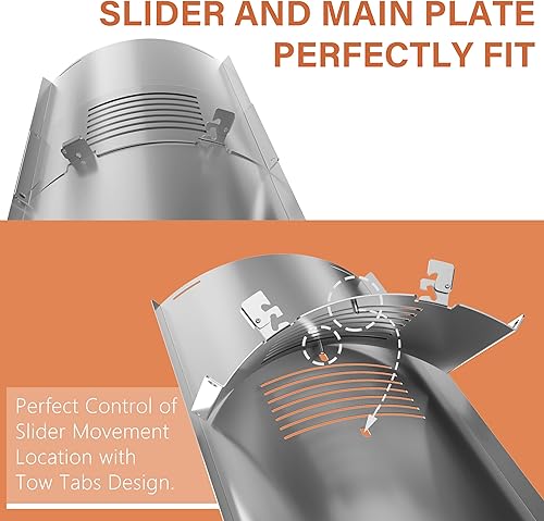 Miniatura 4 de Kit de asador de llama para parrillas de pellets Pit Boss en PB820, serie PB850 con barra de ajuste de parrilla de llama, incluye cubierta