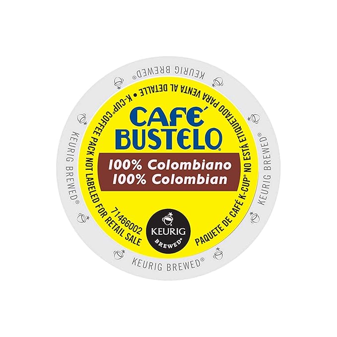 Cafe Bustelo® SingleServe Coffee KCup®, 100 Colombian, Carton Of 24 Grocery