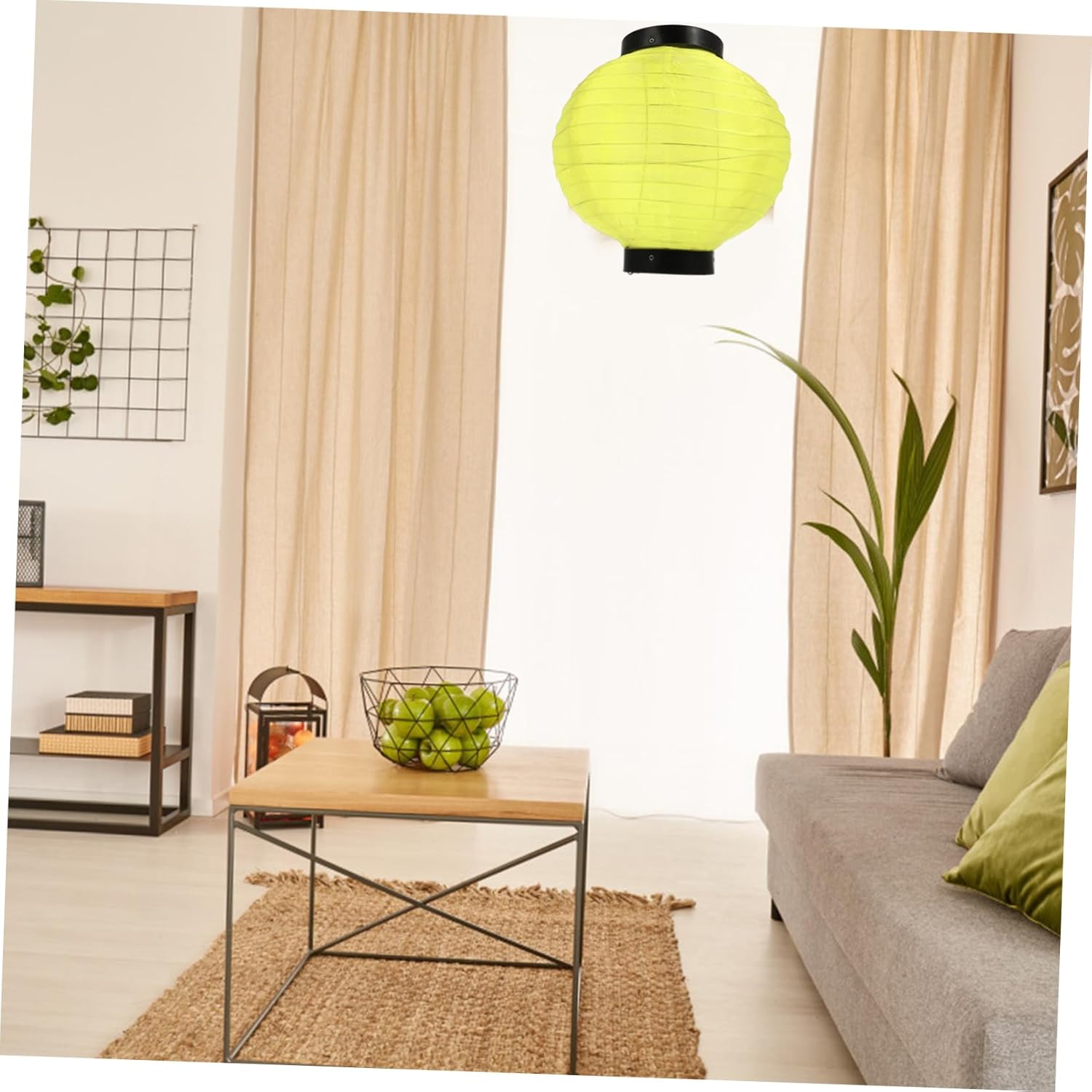 DOITOOL 6pcs Japanese Style Round Lanterns Hanging Lanterns for Indoor and Outdoor Decor for Restaurants Bars and Holiday Parties