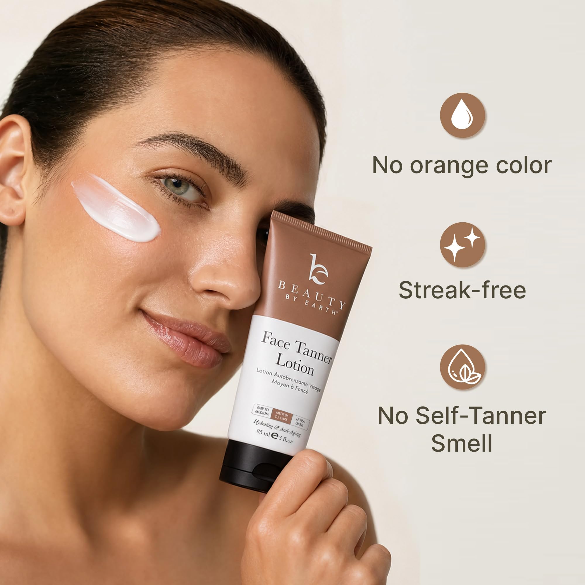 Face Tanner Lotion with Natural & Organic Ingredients
