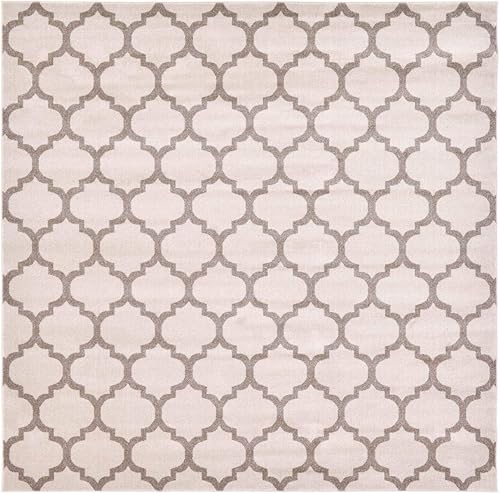 Vista 526 de Unique Loom Trellis Collection - Alfombra estilo marroquí de enrejado gris oscuro (8' 0 pies x 11' 0 pies)