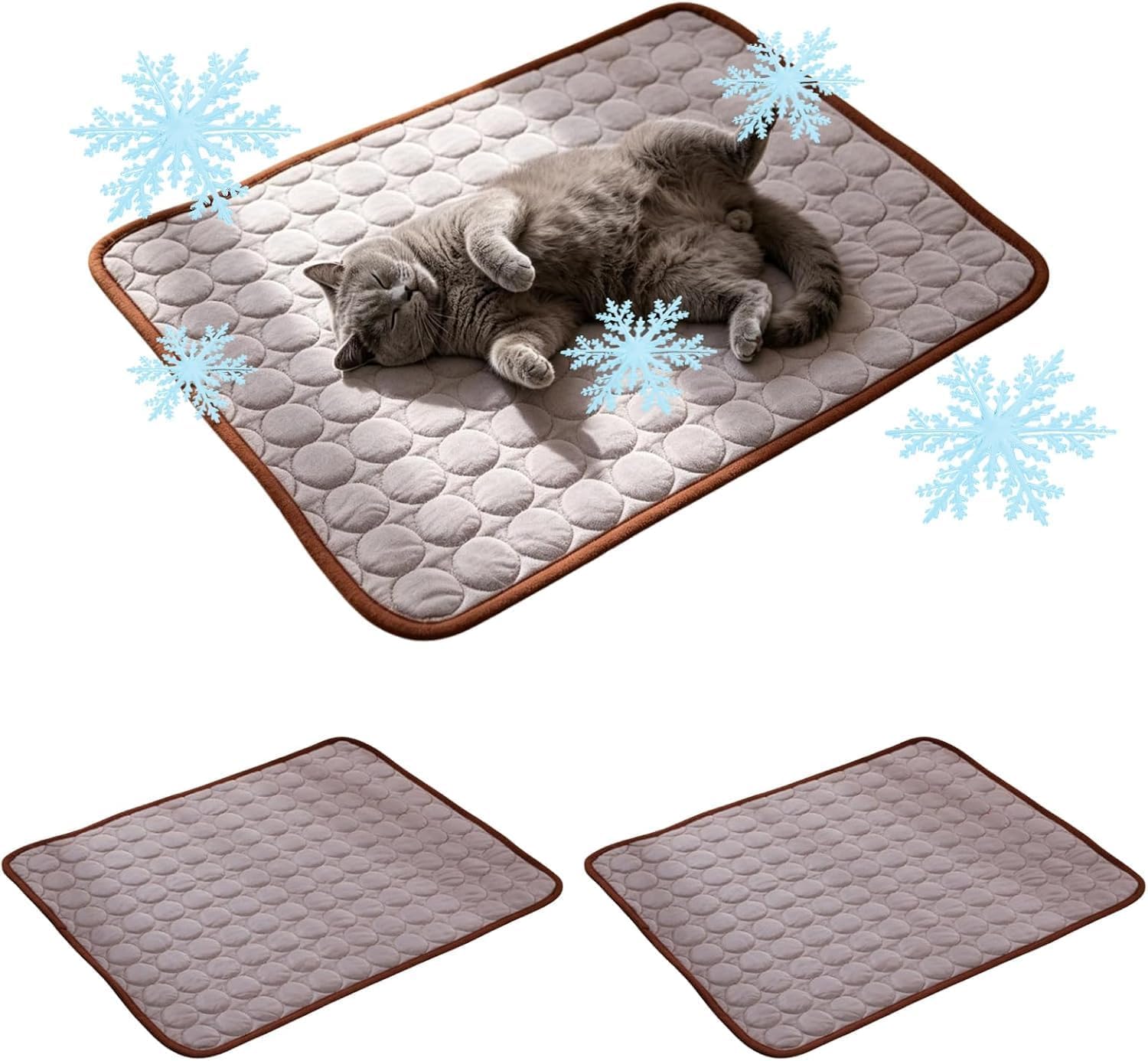 Dog Cooling Mat Large 100x75cm, Scratch-resistant Durable Pet Cool Mat Non-Toxic Gel Self Cooling Pad for Dogs Cats, Keep Pets Cool in Hot Summer, Double-Sided Use for Kennel Crate Home Travel
