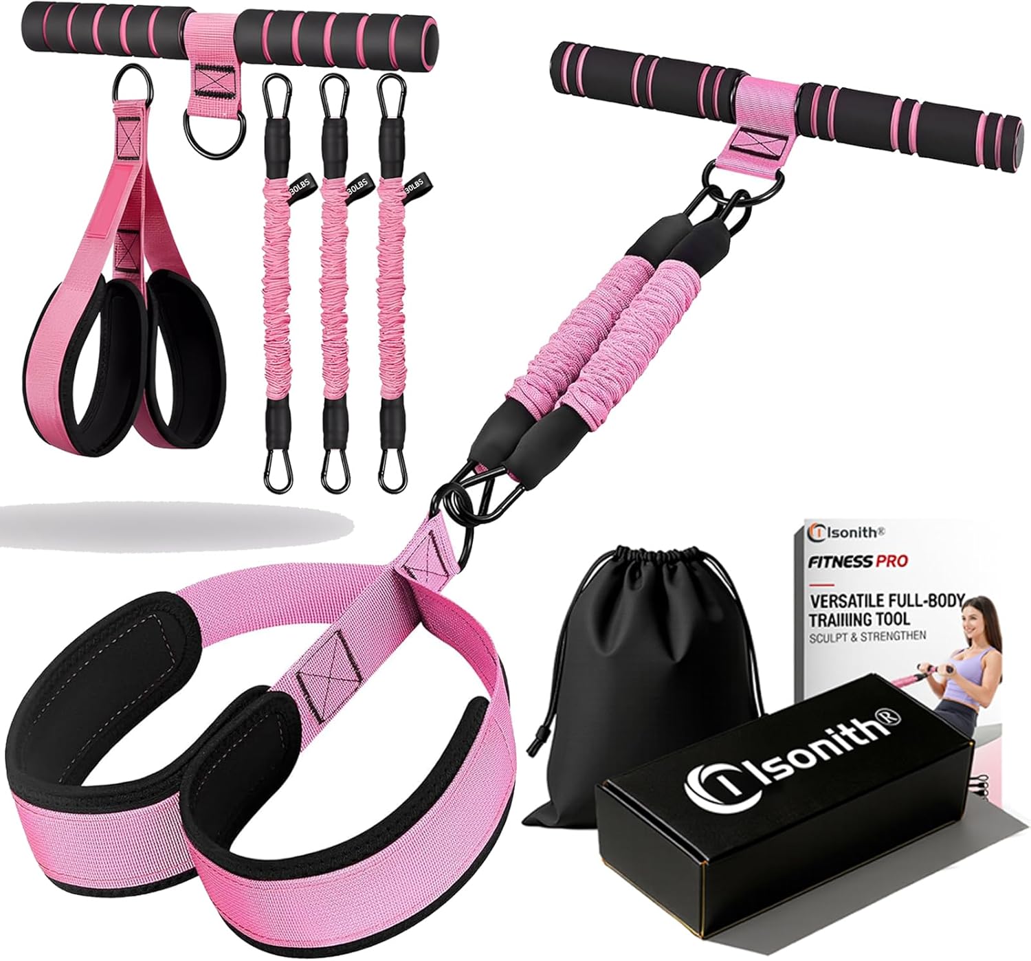 Upgrade Pedal Resistance Band with Handle, 2026 Multi-Functional Adjustable Resistance Band for Full-Body Workouts, Home Fitness Foot Pedal Resistance Band, Unisex Sit-up Training Equipment
