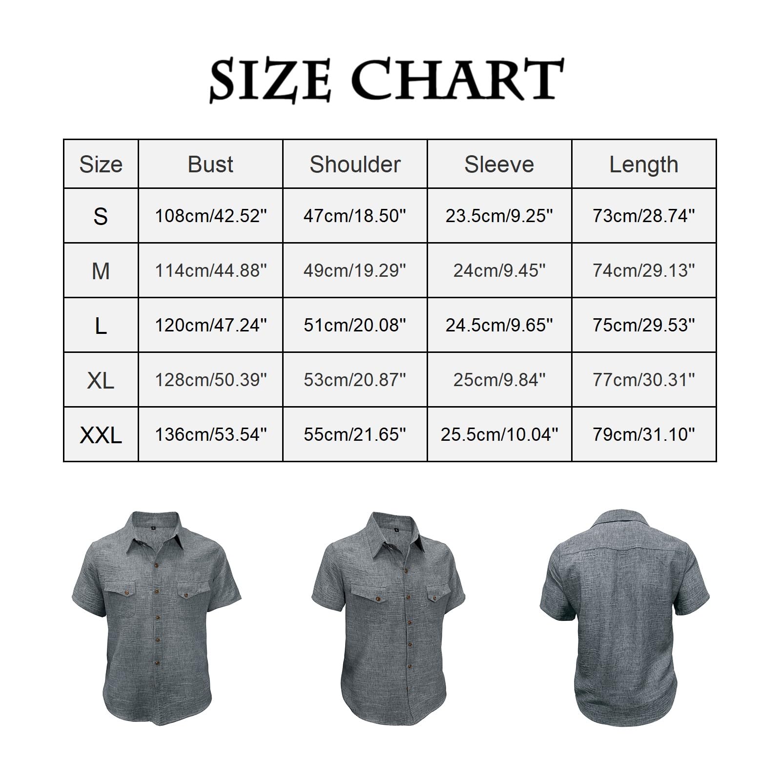 Generico Camicia Uomo in Cotone e Lino Maniche Corte Estiva Regular Fit la Spiaggia Camicie con Collo Button-Down Le Vacanze e Il Lavoro Camicia Hawaiana Uomo 3XL Cotone