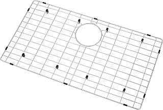 Kitchen Sink Grid, Sink Protectors for Kitchen Sink 28 3/8" x 15 3/8" with Rear Drain Hole for Single Sink Bowl, Stainless Steel Sink Grate, Sink Protector, Sink Bottom Grid