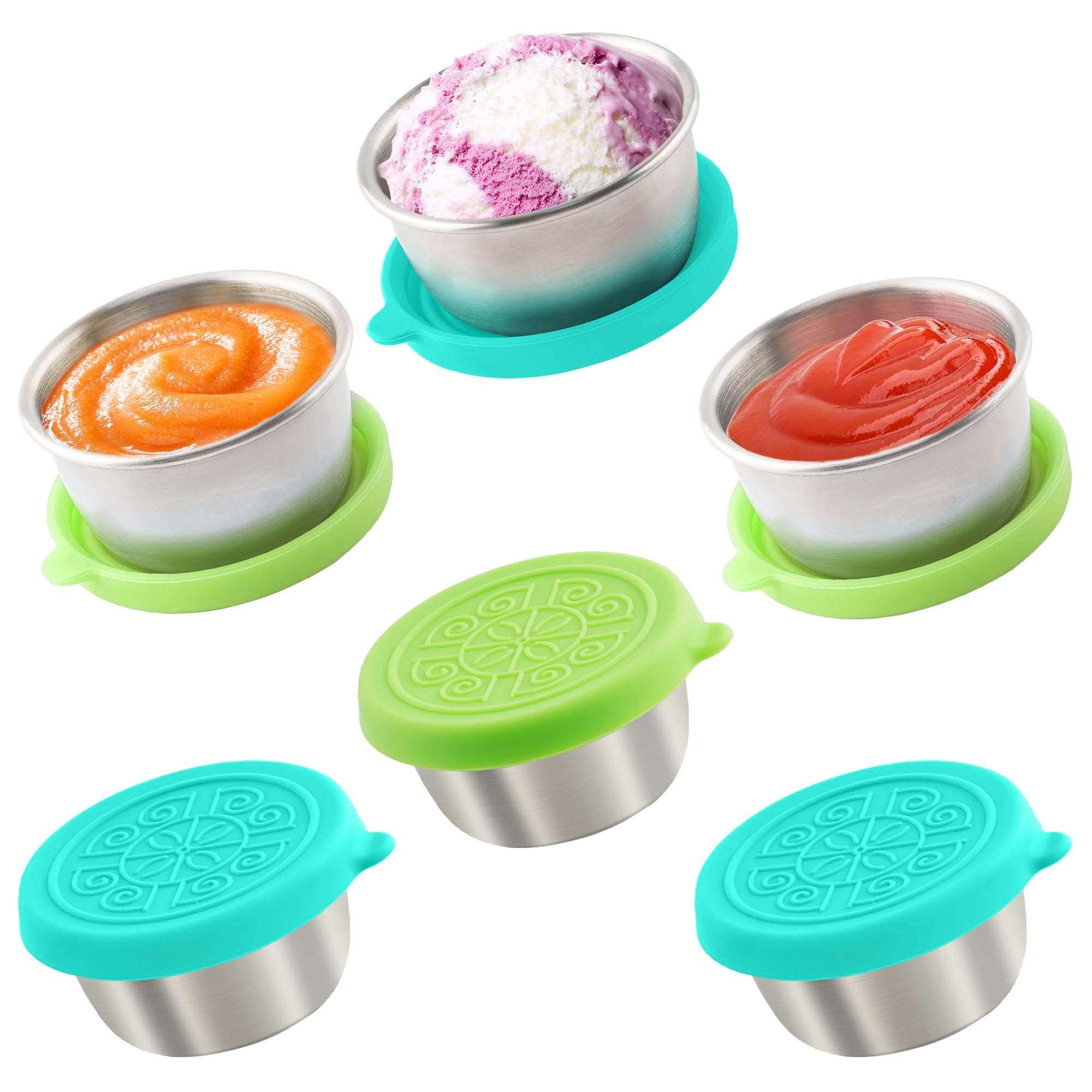 Qukaka Salad Dressing Containers - 6 Pack -11 Qukaka Salad Dressing Containers - 6 Pack -11