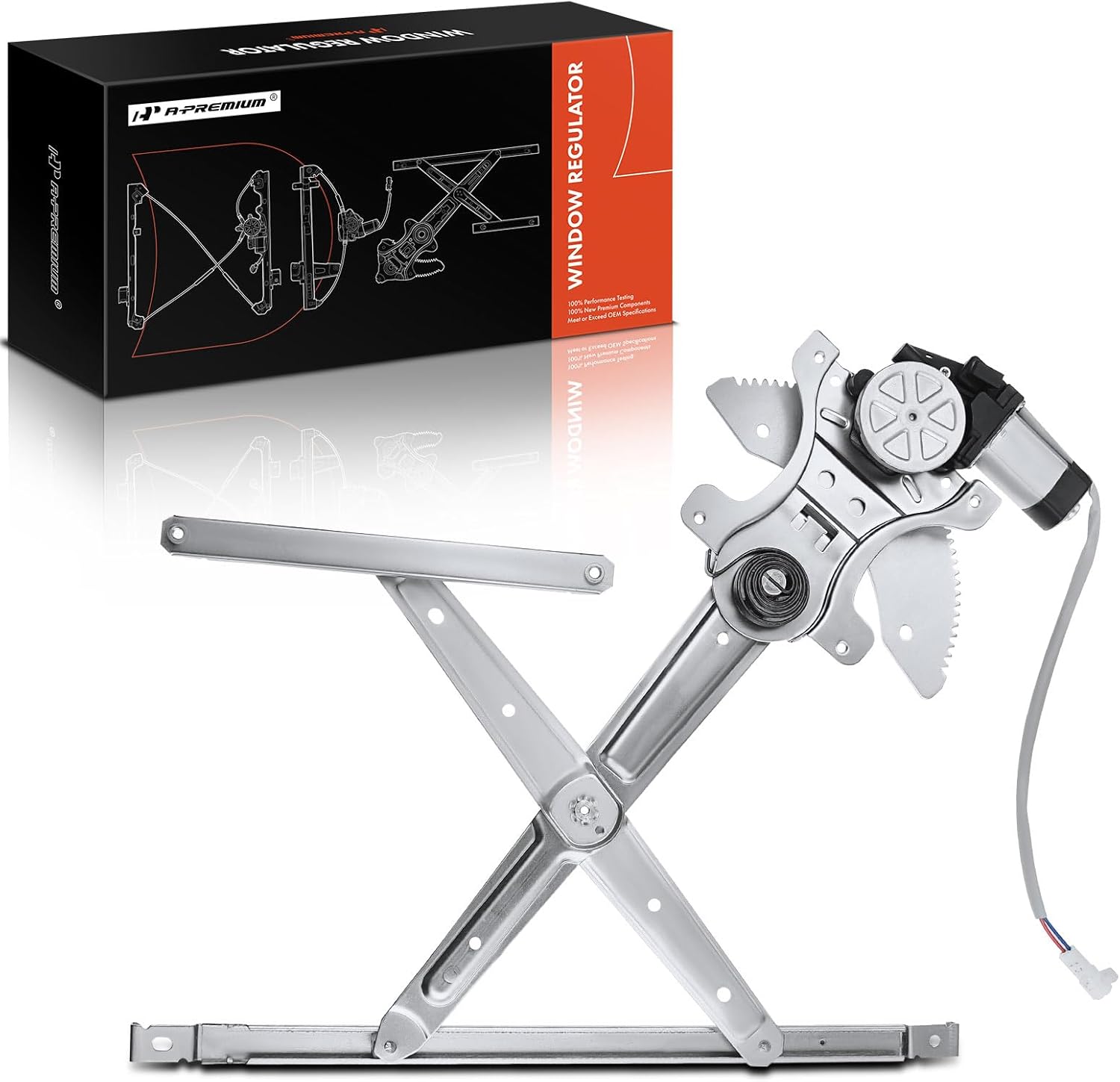 A-Premium Electric Power Window Regulator with Motor Compatible with Toyota Sienna 1998-2000 Front Right Passenger Side