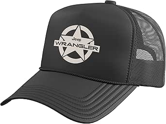 Jeep Wrangler Star Trucker Hat with Adjustable Mesh Back