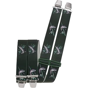 EDERER Bretelle Da Uomo – Cacciatore Con Motivo Cervo – 3,5 Cm Di Larghezza, Regolabili 65 – 125 Cm – Forma A X – Clip Robuste & Elevato Comfort – Ideale Per Caccia, Attività All'aperto, Lavoro & Come