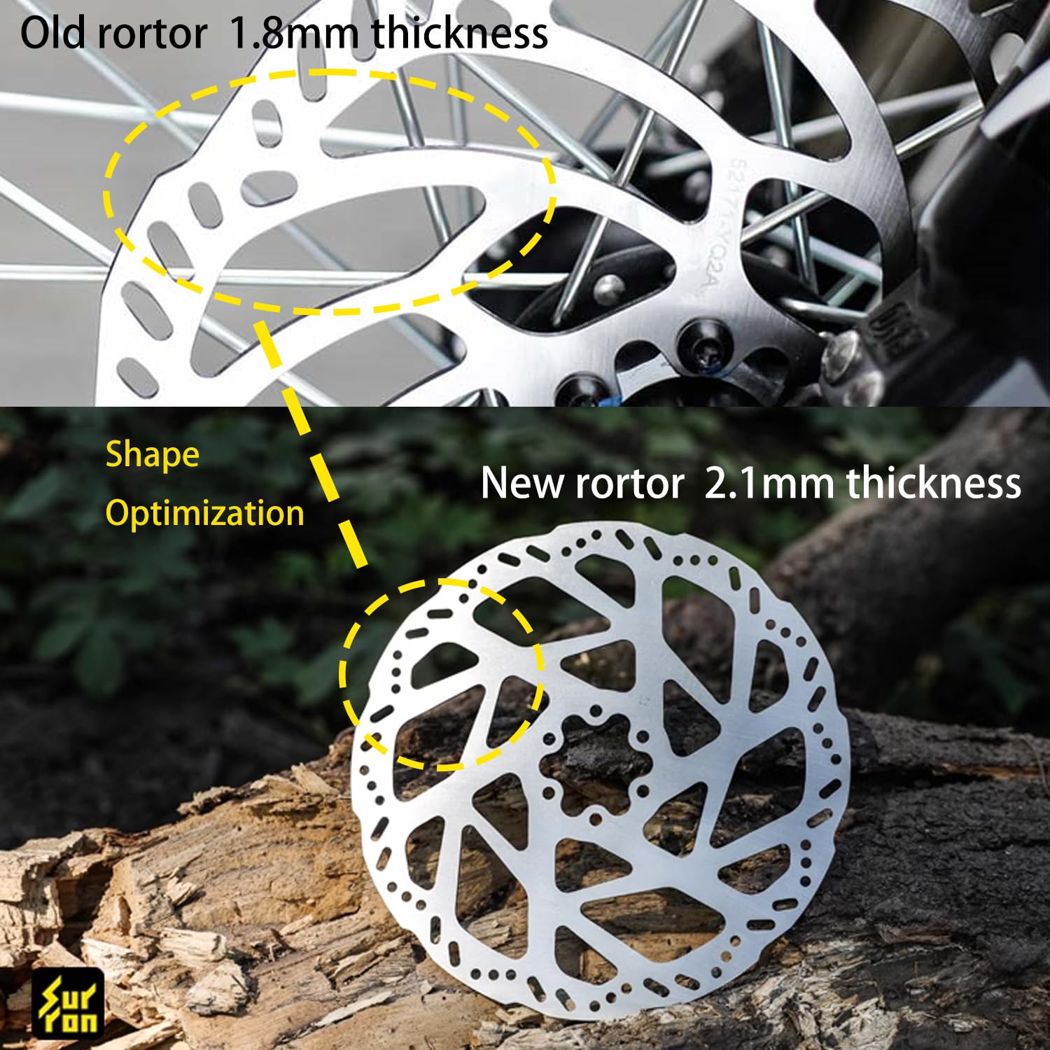 Inkesky Original Genuine 203mm Brake Rotors for Sur-Ron Light Bee