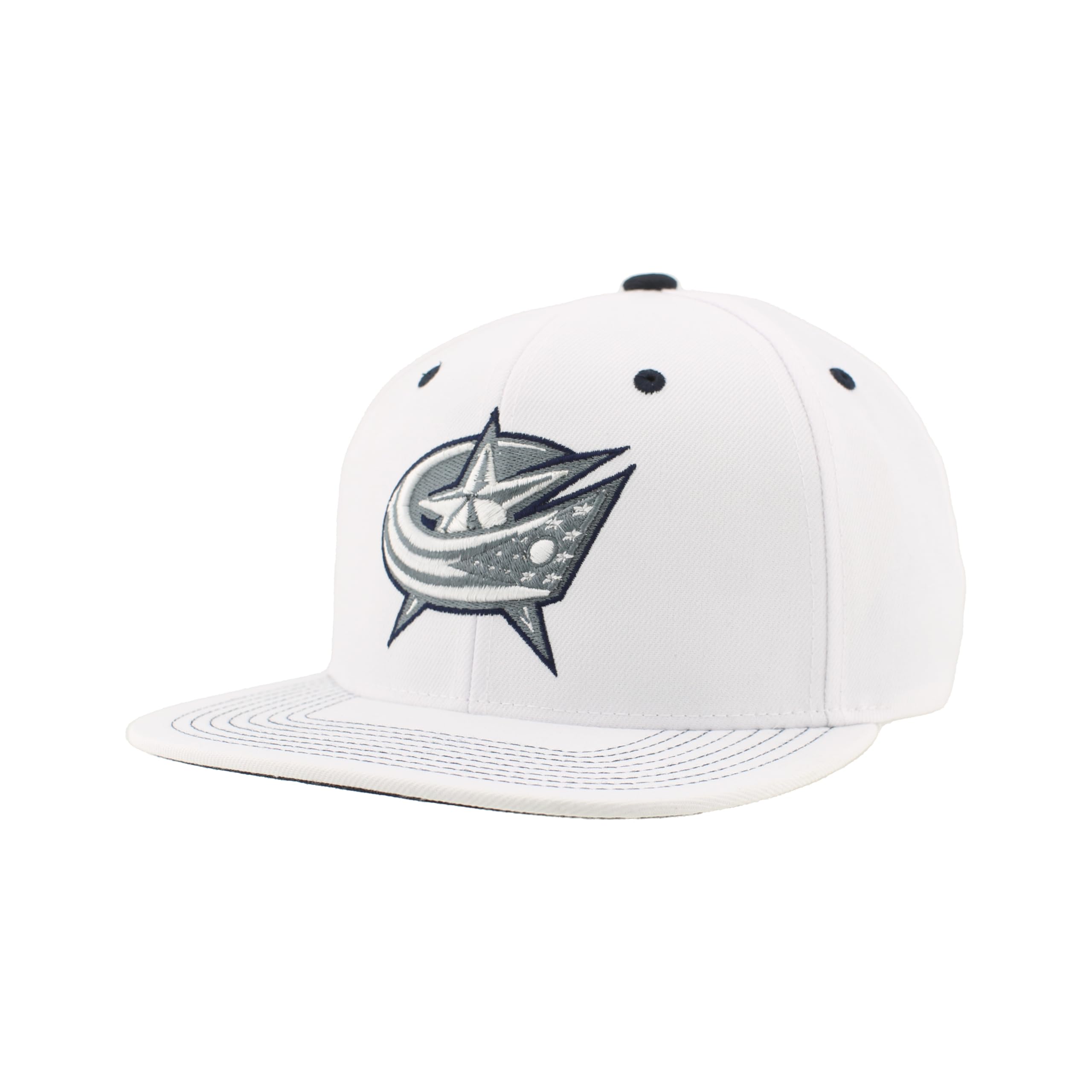 ZHATSNHL Officially Licensed Adjustable Snapback Hat Flat Bill Z11 Pop White