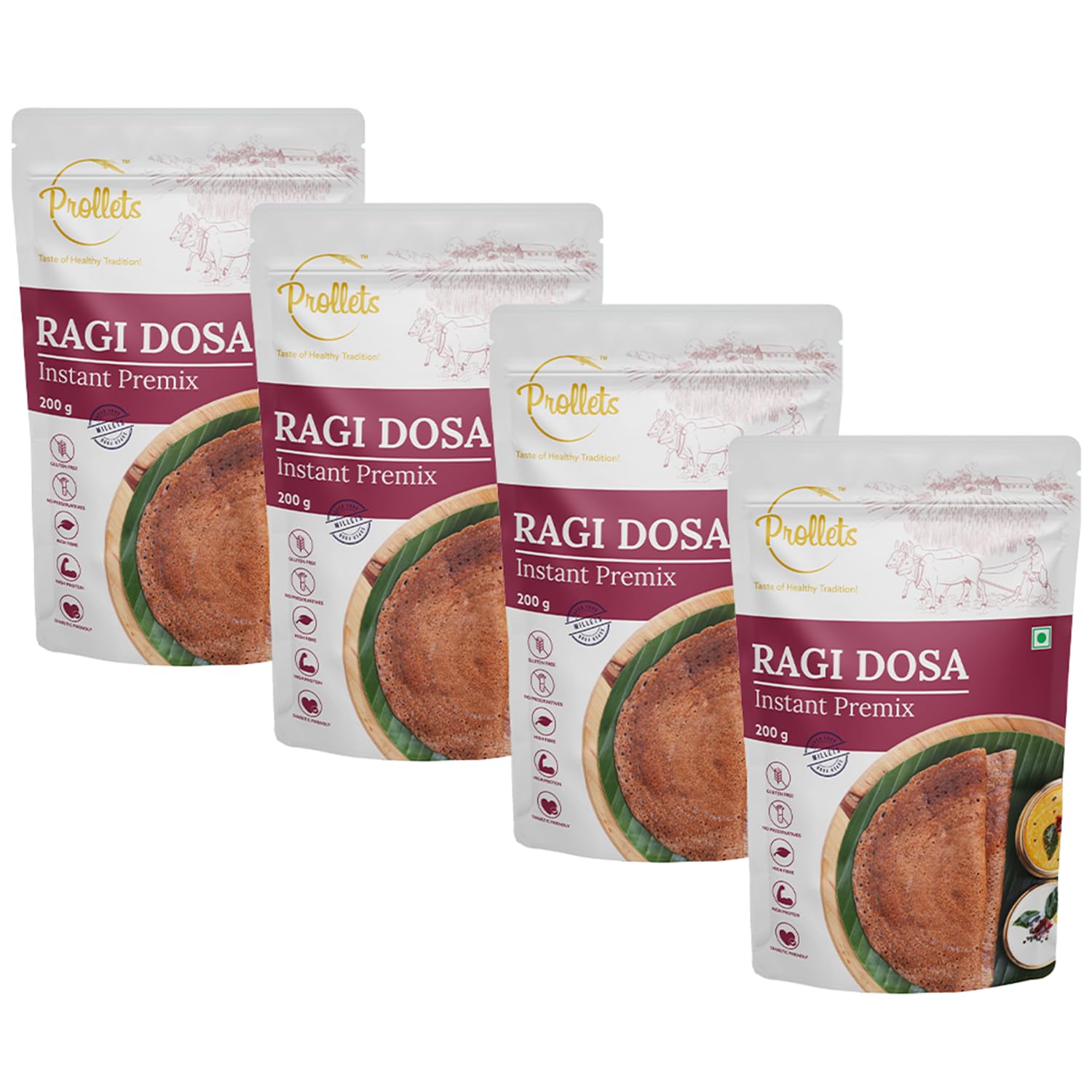 See full amazon price history chart for PROLLETS RAGI DOSA INSTANT PREMIX (Pack of 4x200 gm)800gm PROLLETS RAGI DOSA INSTANT PREMIX (Pack of 4x200 gm)800gm (B0CG6V36JH) Amazon Price History, Amazon Price Tracker