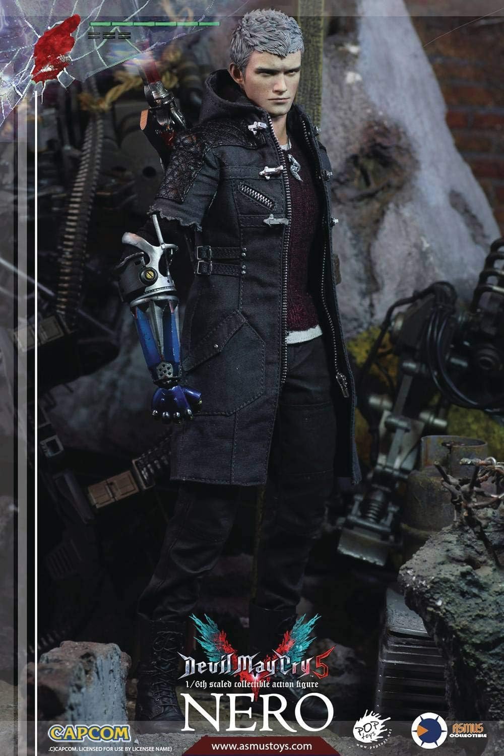 Asmus Toys Devil May Cry V: Nero 1: 6 Scale Action Figure, Multicolor, 12 inches