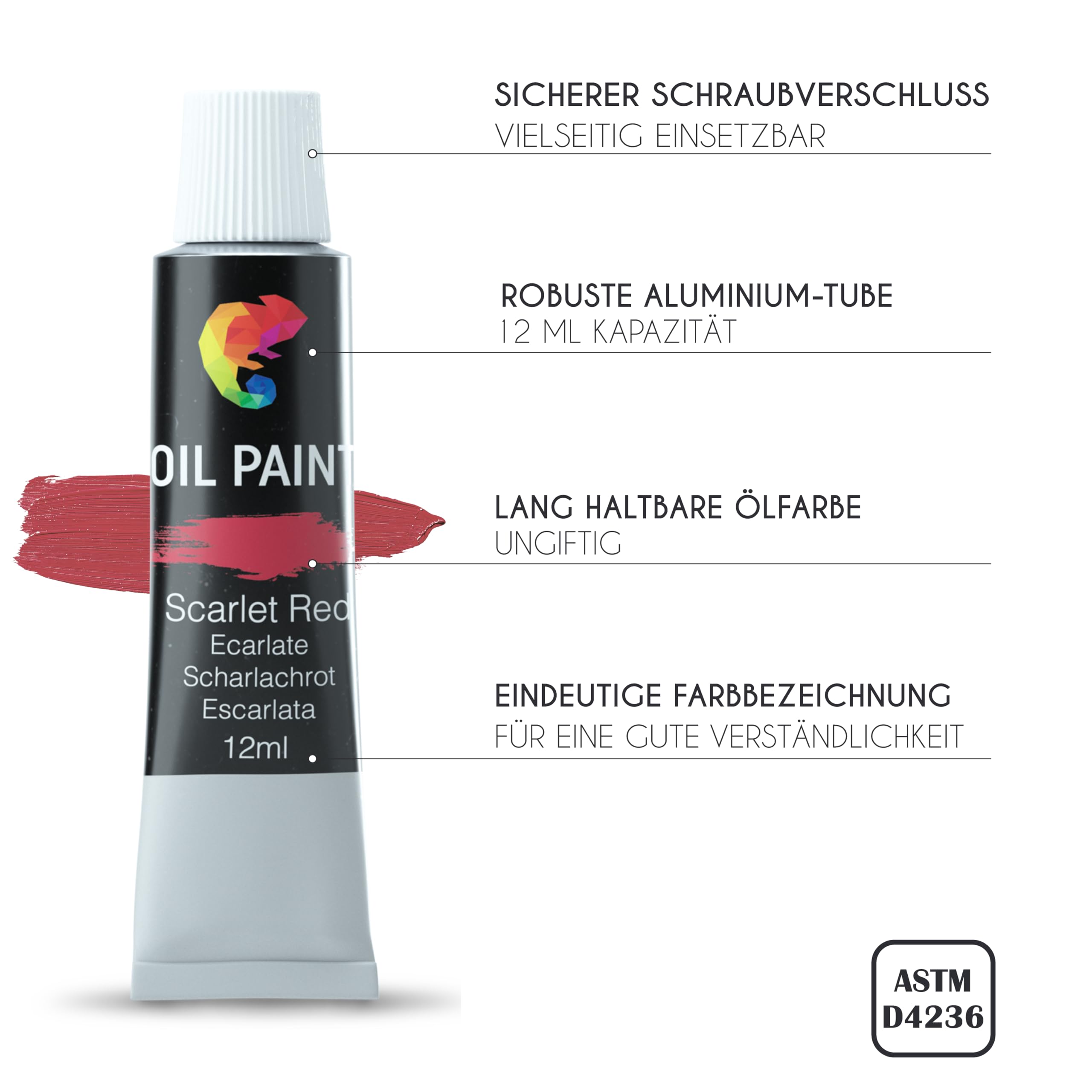 Staffelei mit Ölfarben Set - Malset 41 Teile : 24 Tuben Ölfarbe 3 Leinwand Zum Bemalen 1 Malblock 10 Pinsel 1 Malspachtel 1 Palette 1 Tischstaffelei Zenacolor