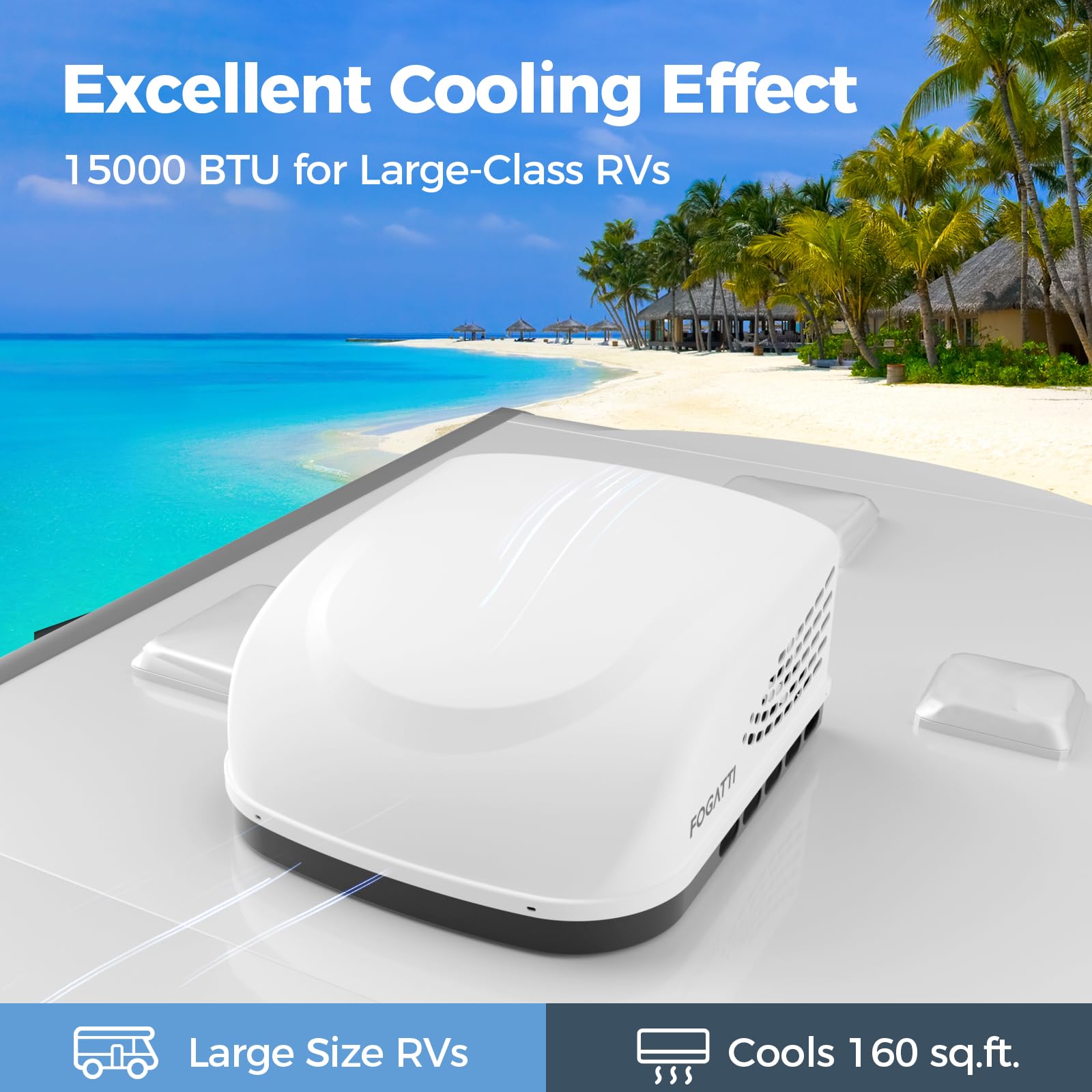 Rv Ac Heater Combo RV Air Conditioner 16000BTU Camper AC Unit Heat