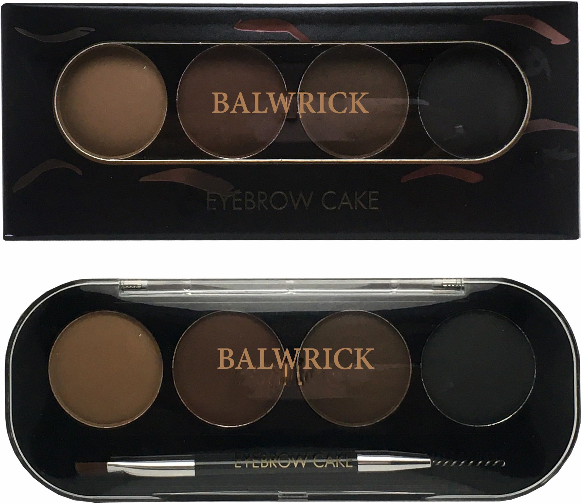Eyebrow Powder Cake with brush Brow Palette Eyebrow Enhancer Waterproof 4 in 1 Multicolor-image-18