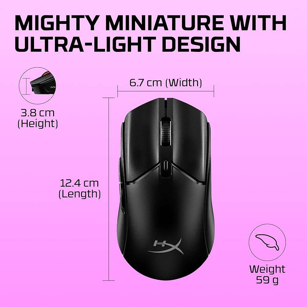 HyperX Pulsefire Haste 2 Mini Lightweight Wireless Gaming Mouse