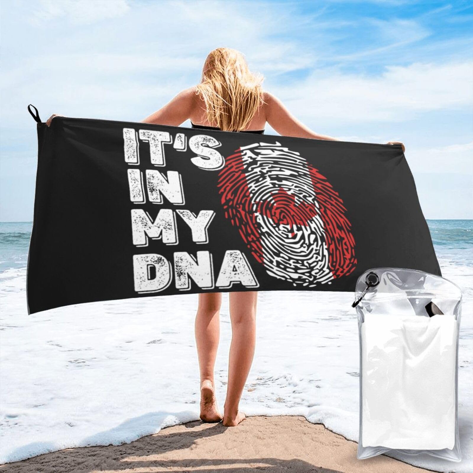 Drap de bain Canada séchage rapide serviette plage 70x140cm