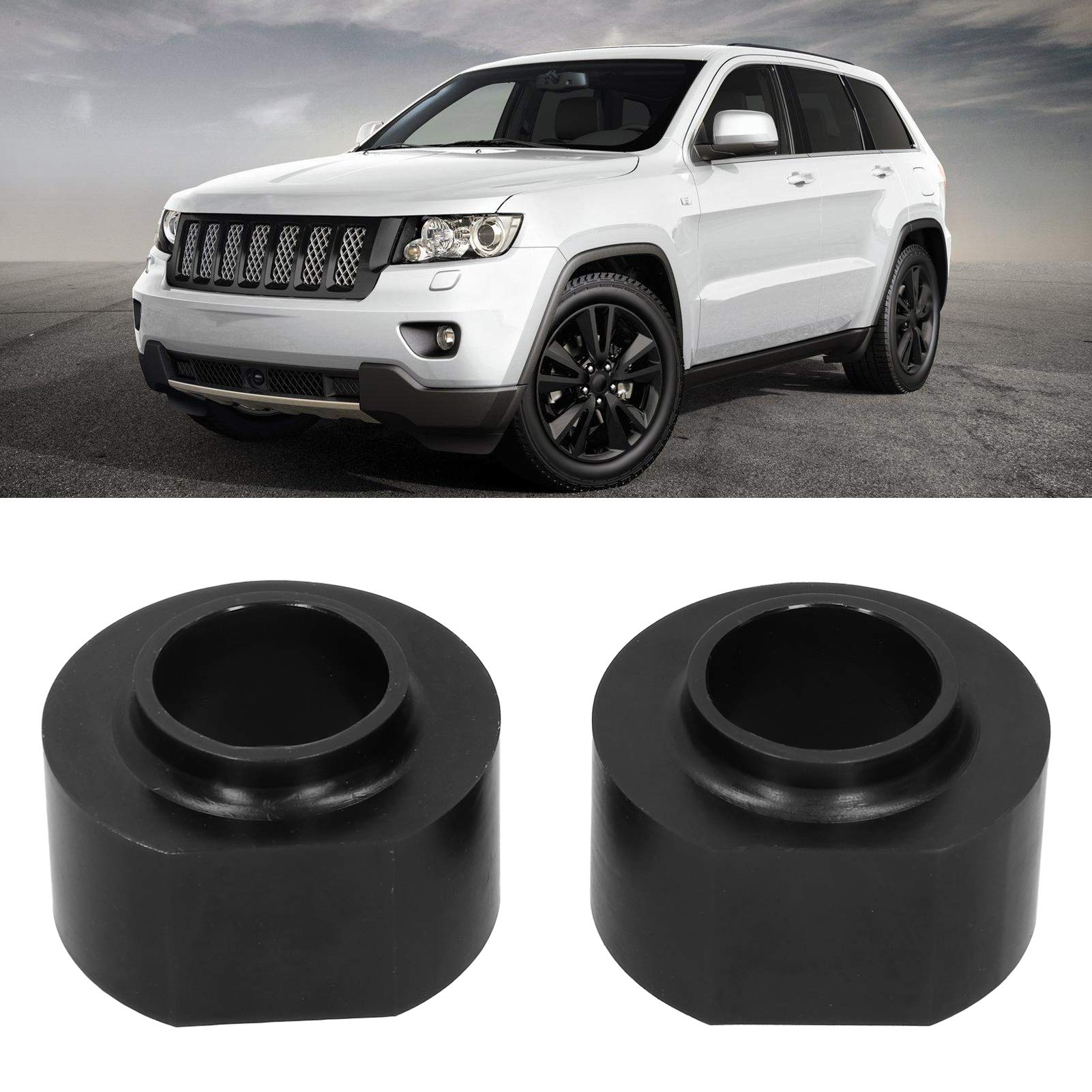Kit de elevación Delantera de 2 Pulgadas Apto para Wrangler TJ, Cherokee XJ y Grand Cherokee ZJ, Espaciador de nivelación de chasis TJ, actualización de suspensión para