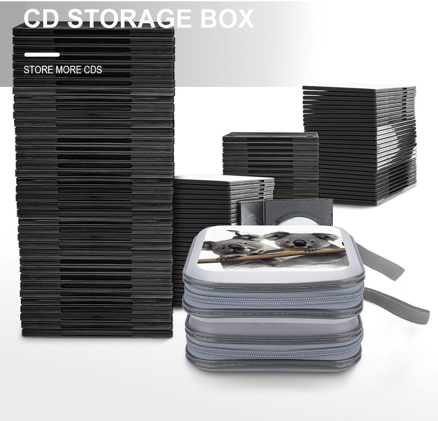 Funny Koalas CD Case CD Storage Box DVD Sleeves