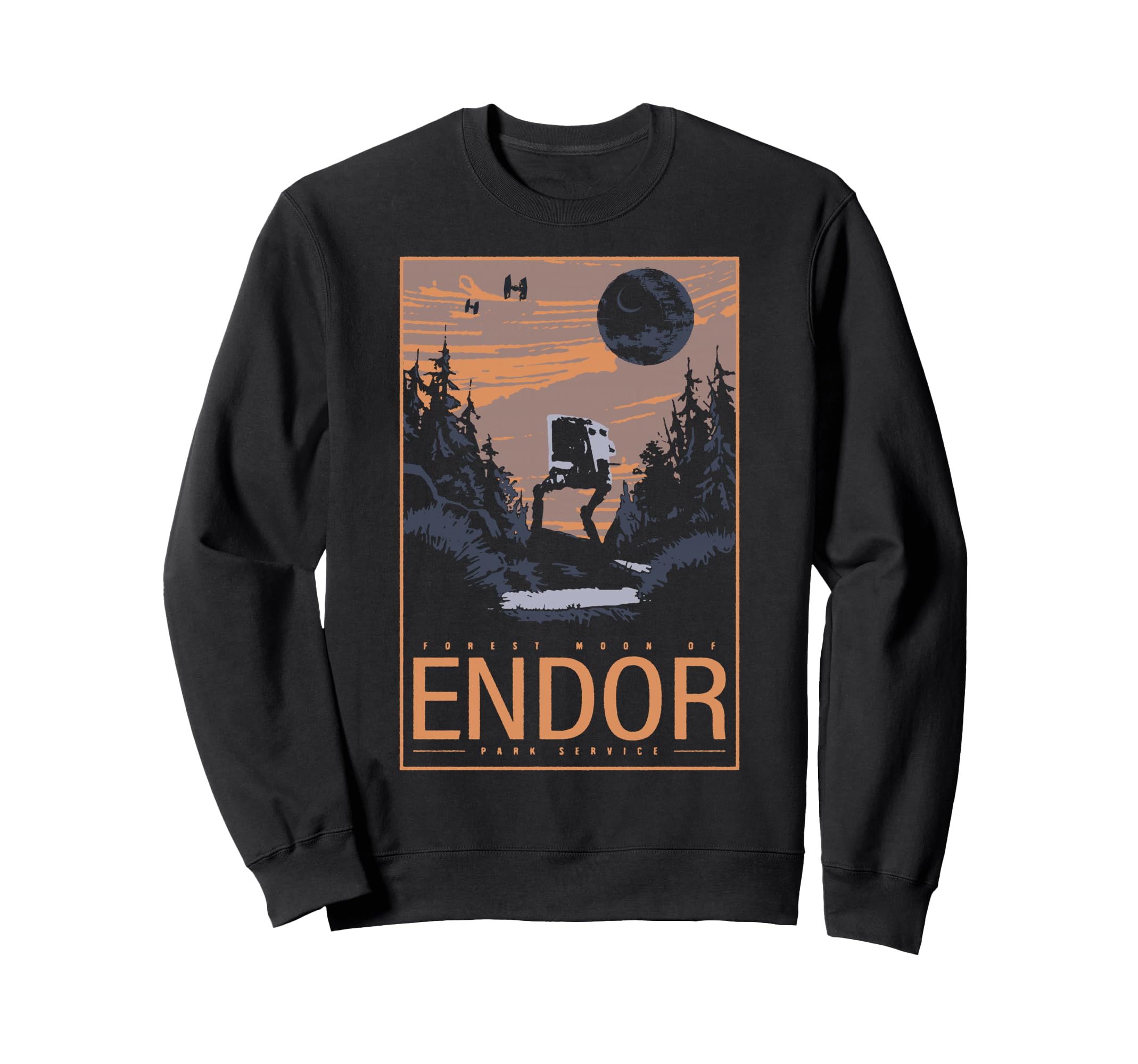 Sweatshirt Star Wars Endor Park Service pull col rond geek