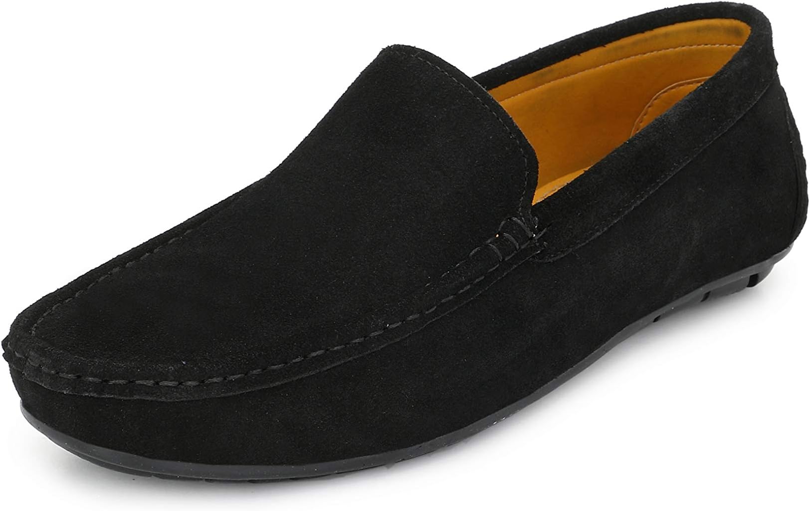 FENTACIA Men's Suede Leather Slip On Loafers Shoes