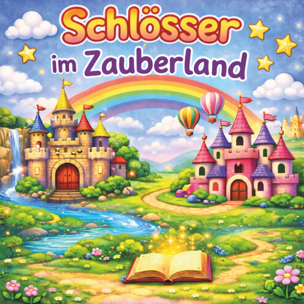 Schlösser im Zauberland Zauberhafte Prinzessinnen-Schlösser zum Ausmalen: Große, schöne Motive für die grossen Künstlerinnen – Großes Malbuch für ... mit Regenbögen, Türmen und Märchenwelten