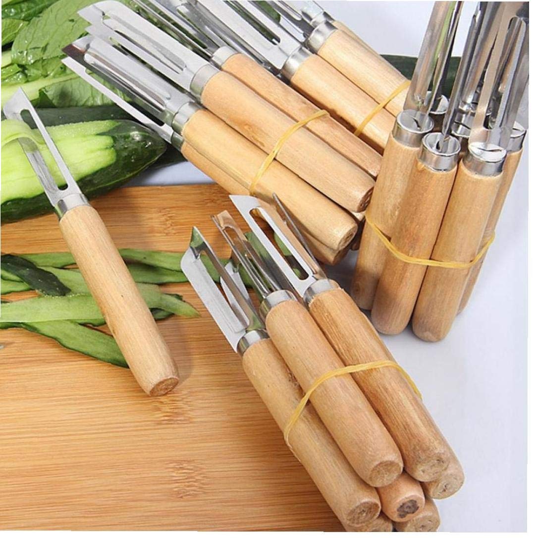2st Multifunctionele Groenteschiller met Houten Handvat 2st Multifunctionele Groenteschiller met Houten Handvat
