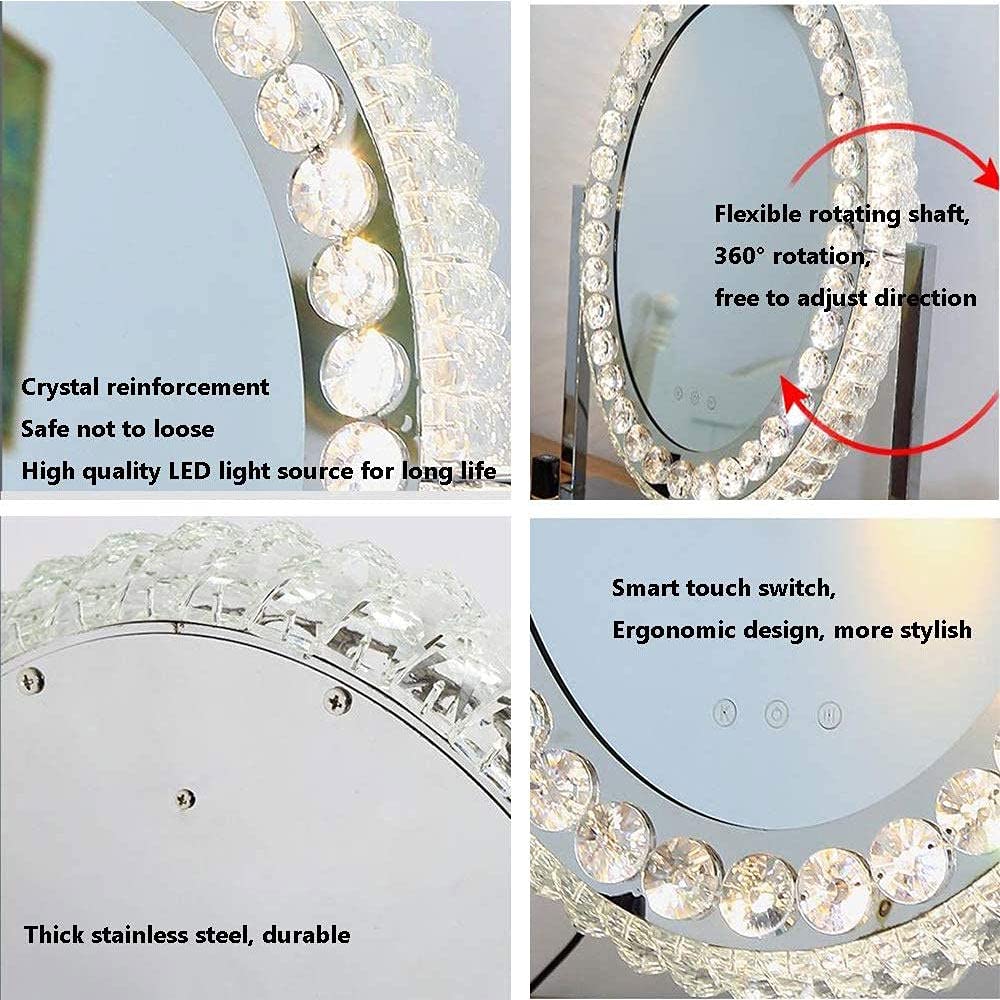 Amazon｜ハリウッドバニティメイクアップミラー、ライト付き