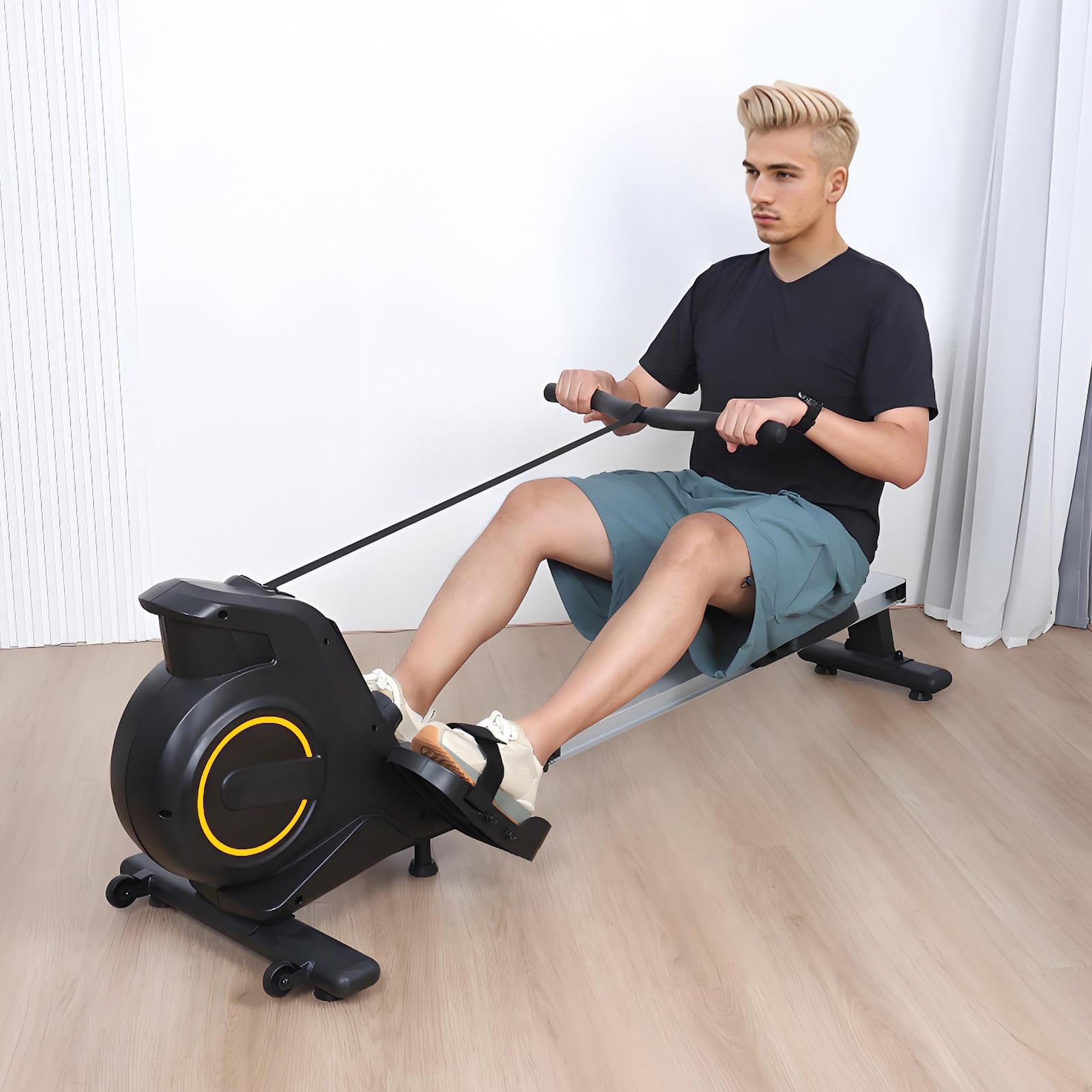 Vogatore con resistenza regolabile, Vogatore magnetico Magnetron Volano Vogatore per uso domestico Esercizio Sunny Vogatore