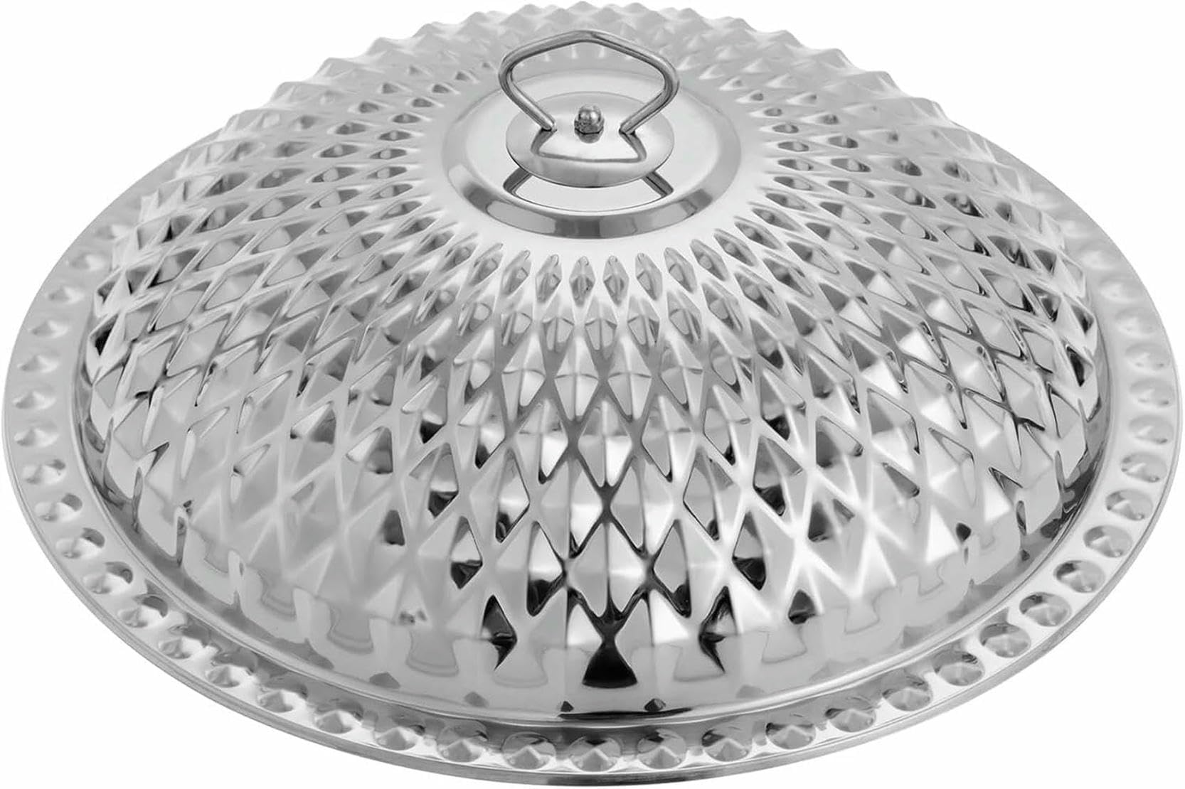 Juego de bufé con calentador de alimentos, calentadores de alimentos redondos dorados con tapa colgante dorada for estufa de comedor, acero inoxidable, calentador de alimentos redondo, acero inoxidabl