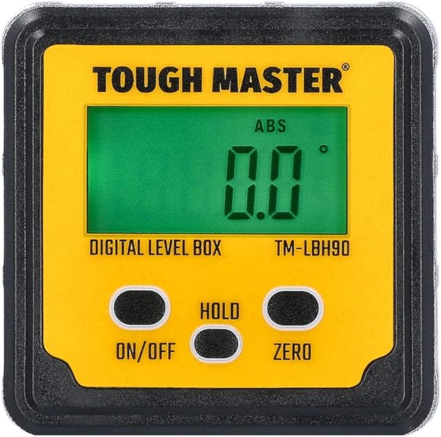 TOUGH MASTER Digital Level Box Angle Finder, Level Gauge Magnetic Inclinometer DIY Heavy Duty Portable Aluminium Protractor Precise Measurement Tool