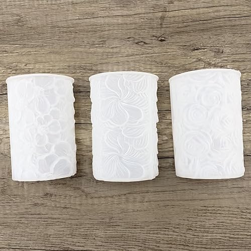 Miniatura 3 de 3 moldes de silicona para velas cilíndricas de flores para hacer velas, jabones, arcilla de resina ligera, decoración del hogar, manualidades