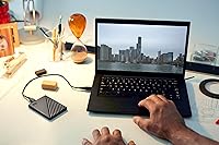 Vista 7 de WD 2TB My Passport, Disco duro externo portátil, negro, software de respaldo con defensa contra ransomware y protección con contraseña, compatible